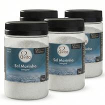 Kit c/ 4und Sal Marinho Fino Q-VITA Pote 1 Kg Kit c/ 4und Sal Marinho Fino Q-VITA Pote 1 Kg