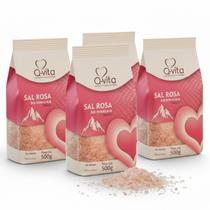 Kit c/ 4und Sal Rosa do Himalaia Grosso Q-VITA 500g