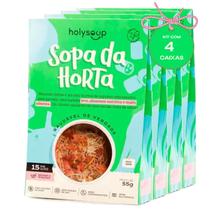 Kit c/ 4und Sopa da Horta s/ Gluten HOLYSOUP 55g