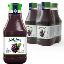Kit c/ 4und Suco Natural One 100% Uva e Maçã 1,35L