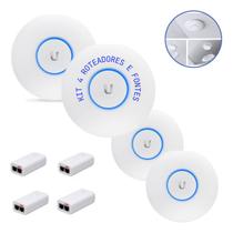 Kit C 4uni Access Point Ubiquiti Unifi U6+ Plus + Fonte Poe Kit C 4uni Access Point Ubiquiti Unifi U6+ Plus + Fonte Poe