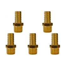 Kit C/5 - Adaptador Espigao Fixo Macho Garden 3/4X3/4