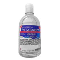 Kit C/ 5 Álcool Em Gel 70% Antisséptico Vitassept - 500ml