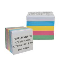 Kit C/5 Blocos Papel Lembrete E Anotações Colorido