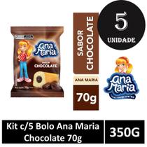 Kit c/5 Bolo Ana Maria Chocolate 70g