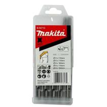 Kit C/5 Brocas De Vídea Sds Makita Concreto Pedra 2x6mm, 2x8mm e 1x10mm
