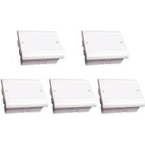 Kit C/5 - Caixa Passagem Pvc 22X18 Perlex Embutir