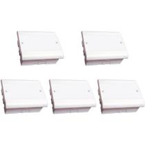 Kit C/5 - Caixa Passagem Pvc Perlex Embutir 18X22X08 3908