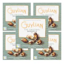 Kit c/ 5 Caixas de Chocolate Belga Guylian Bombom Pralinê Original Caixa 65g Conchinhas