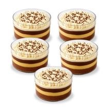 Kit C/5 Cake Box Redonda Festa Doces Gourmet 950Ml Trans