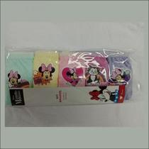 Kit c/5 calcinhas infantil 100 algodão disney minnie 01 016-04 tam 10 Kit c/5 calcinhas infantil 100 algodão disney minnie 01 016-04 tam 10