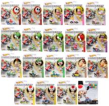 Kit c/ 5 Carrinhos Mario Kart Sortidos - Hot Wheels - Mattel