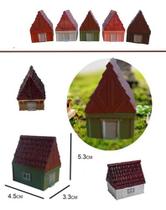 Kit C/ 5 Casinha Casa Miniatura Mini Mundo Jardim Terrario