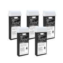Kit c/5 Ceras Depilatória Negra Refil Roll On Depilflax 100g Kit c/5 Ceras Depilatória Negra Refil Roll On Depilflax 100g