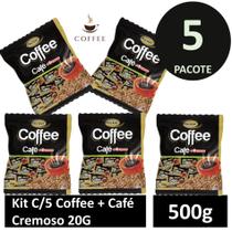 Kit c/5 Coffee+Cafe Cremoso Freegells 500g