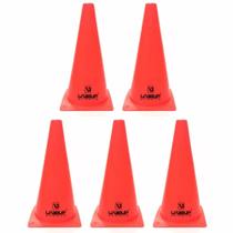 Kit C/5 Cones de Agilidade Demarcação Funcional 28cm Liveup