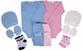 Kit C/5 Conjunto Maternidade Roupa De Bebê Menina E Menino