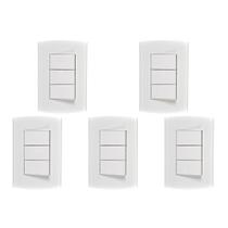 Kit C/5 - Conjunto Peesa Alfa 1507B 3 interruptores Paral... Kit C/5 - Conjunto Peesa Alfa 1507B 3 interruptores Paral...