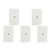 Kit C/5 - Conjunto Peesa Alfa 1509 1Tomada P/Antena Branco Kit C/5 - Conjunto Peesa Alfa 1509 1Tomada P/Antena Branco