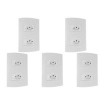 Kit C/5 - Conjunto Peesa Alfa 1547 2Tom 20A Branco Kit C/5 - Conjunto Peesa Alfa 1547 2Tom 20A Branco