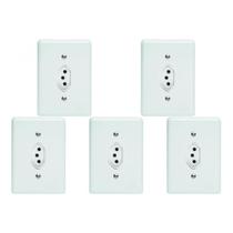 Kit C/5 - Conjunto Perlex''Branca''Com Placa(1Tomada 20A) 2315 Kit C/5 - Conjunto Perlex''Branca''Com Placa(1Tomada 20A) 2315