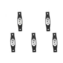Kit C/5 - Conjunto Perlex''Branca''Sem Placa(1Tomada 10A).