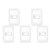 Kit C/5 - Conjunto Pial Pop 4X2 Branco Com Placa (1Bipola... Kit C/5 - Conjunto Pial Pop 4X2 Branco Com Placa (1Bipola...