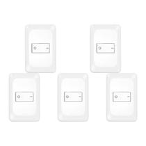 Kit C/5 - Conjunto Pial Pop 4X2 Branco Com Placa (1Bipola... Kit C/5 - Conjunto Pial Pop 4X2 Branco Com Placa (1Bipola...
