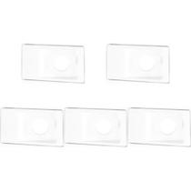Kit C/5 - Conjunto Pial Pop 4X2 Branco Com Placa (1Furo) ...