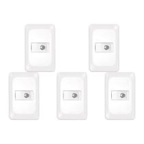 Kit C/5 - Conjunto Pial Pop Conector P/Ant.Tv Lgx060 Branco