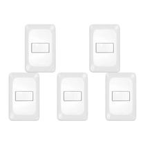 Kit C/5 - Conjunto Pial Pop Modulo Com Placa 4X2 - 1 Simp...