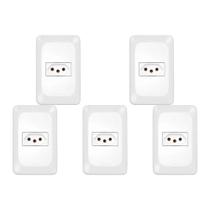 Kit C/5 - Conjunto Pial Pop Modulo Com Placa 4X2 - 1 Toma... Kit C/5 - Conjunto Pial Pop Modulo Com Placa 4X2 - 1 Toma...