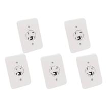 Kit C/5 - Conjunto Radial Pollar 1402024 1Tomada Fone Rj11 Kit C/5 - Conjunto Radial Pollar 1402024 1Tomada Fone Rj11