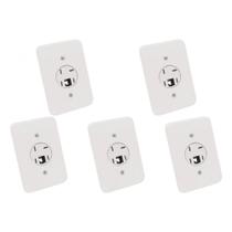 Kit C/5 - Conjunto Radial Pollar 1402024 1Tomada Fone Rj11 Kit C/5 - Conjunto Radial Pollar 1402024 1Tomada Fone Rj11