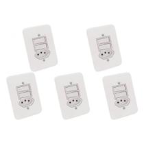 Kit C/5 - Conjunto Radial Pollar 1901111 2Pp 1Tomada 10A Kit C/5 - Conjunto Radial Pollar 1901111 2Pp 1Tomada 10A