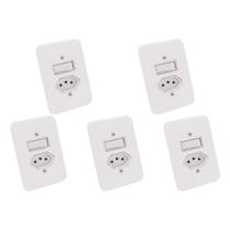 Kit C/5 - Conjunto Radial Pollar 1901112 1P 1Tomada 10A Kit C/5 - Conjunto Radial Pollar 1901112 1P 1Tomada 10A