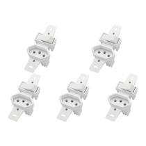 Kit C/5 - Conjunto Radial Pollar 1901137 1S 1Tomada 10A S/P