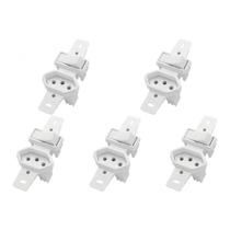 Kit C/5 - Conjunto Radial Pollar 1901137 1S 1Tomada 10A S/P