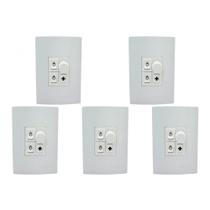 Kit C/5 - Controle Para Ventilador Qualitronix Embutir Ve...