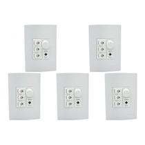 Kit C/5 - Controle Para Ventilador Qualitronix Embutir Ve...