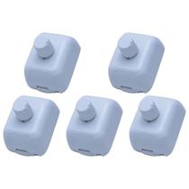 Kit C/5 - Controle Ventilador Luz Sob Qualitronix Branco V39