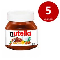 Kit c/5 Creme De Avelã Com Cacau Ferrero Nutella 140g - Ferrero Do Brasil