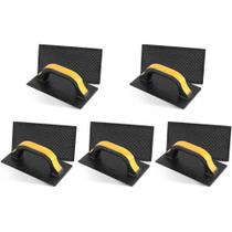 Kit C/5 - Desempenadeira Pvc Roma 12X22 Corrugada Preta 5... Kit C/5 - Desempenadeira Pvc Roma 12X22 Corrugada Preta 5...
