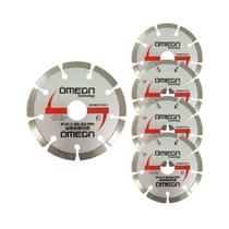 Kit C/ 5 Discos de Corte Diamantado 110x22,23mm Esmeril./Serra Mármore