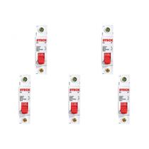 Kit C/5 - Disjuntor Steck Din Unipolar 40A Sd61 3Ka