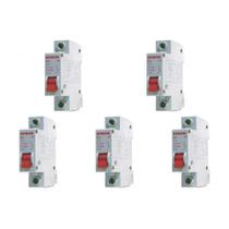 Kit C/5 - Disjuntor Steck Din Unipolar 50A Sd61 3Ka