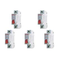 Kit C/5 - Disjuntor Steck Din Unipolar 50A Sd61 3Ka