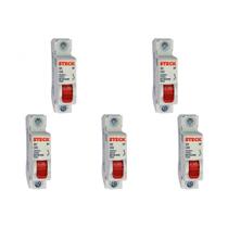 Kit C/5 - Disjuntor Steck ''Din'' Unipolar 63A. C