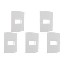 Kit C/5 - Espelho Placa Peesa Alfa P1502 4X2 1Modulo Branco Kit C/5 - Espelho Placa Peesa Alfa P1502 4X2 1Modulo Branco