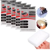 Kit c/ 5 Esponja Mágica para Limpeza Melanina Tira Mancha Limpa Parede Tênis etc